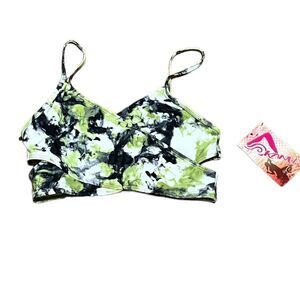 Kanu Surf Girl’s Tie Dye Swim Top, Size 16, NWT
